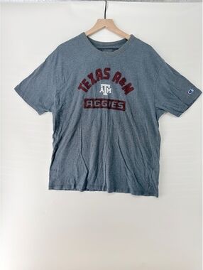 Vintage Texas A&M Aggies Champion T-Shirt 2XL Gray